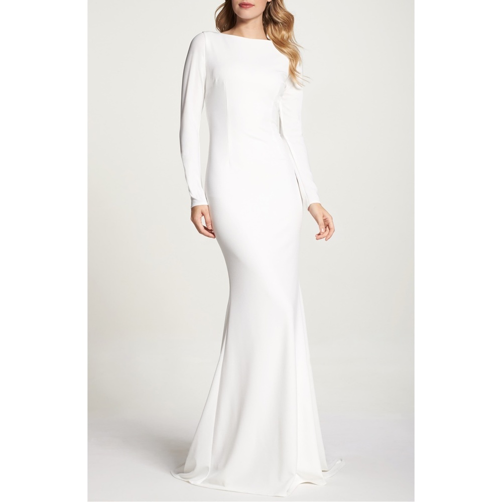 Noel and Jean by Katie May Wasson Draped Back Gown - Picture 4 of 12